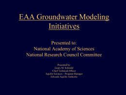 Groundwater Model History
