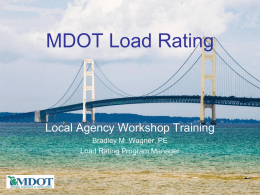 MDOT`s load rating presentation