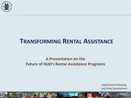 Transforming Rental Assistance (TRA)