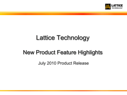 Description - Lattice Technology