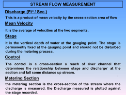 STREAM FLOW MEASUREMENT