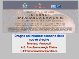 Tommaso Vannucchi Droghe ed Internet 2013