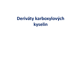 Funkční deriváty karboxylových kyselin