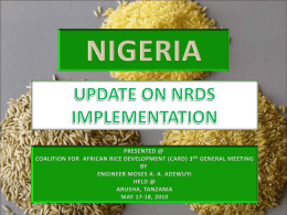 PPT - Rice for Africa