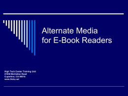 03 Alt Media for EBook Readers