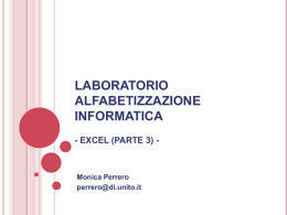 excel_parte3 - Dipartimento di Informatica