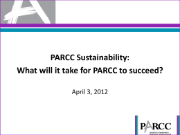 Long-Term Sustainability of PARCC PPT