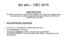 6to año – CBC 2013
