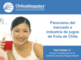 Karl Huber C. - Chilealimentos - Asociación de Empresas de