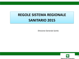 slide regole 2015 - Cisl Medici Lombardia