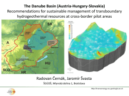 The Danube Basin (Austria-Hungary-Slovakia