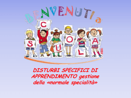 Presentazione DSA genitori - Istituto comprensivo n°2 Cavour
