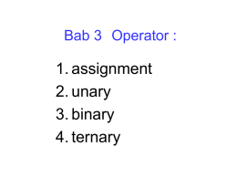 Bab 3 Operator