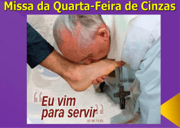 Slide para missa de cinzas