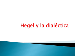 Hegel y la dialéctica