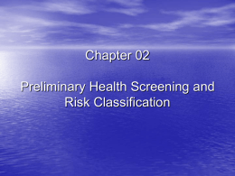 PHED 544 : Exercise Testing and Assessment