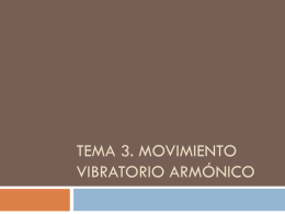 Tema 3. movimiento vibratorio armónico
