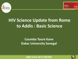 From Rome to Addis - Basic Science