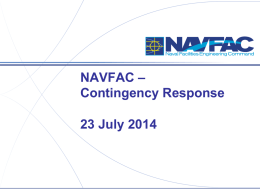Readiness Brief - NAVFAC SE