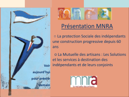 Présentation de la MNRA (powerpoint)
