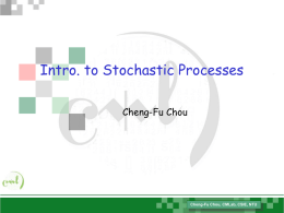 (NEW) Intro. to Stochastic Processes