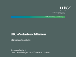 UIC-Verladerichtlinien - European Freight Leaders