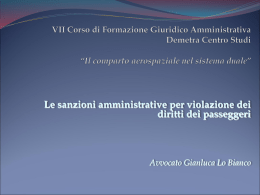 Le sanzioni per violazione dei diritti dei passeggeri