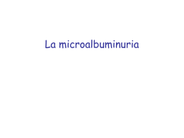 Microalbuminuria Proteinuria