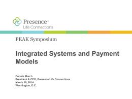 Connie March PEAK Integrated Systems Payment