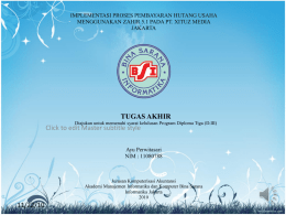 Presentasi Tugas Akhir