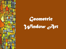 Geometric Window Art