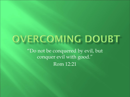 Overcoming Doubt