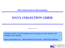 PowerPoint Presentation - Customer Service Benchmarking Nicor