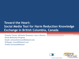 Social Media Tool for Harm Reduction Knowledge Exchange in