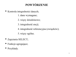 MySQL-Złączenia, perspektywy