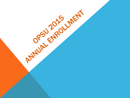 2015 Annual Enrollment Presentation