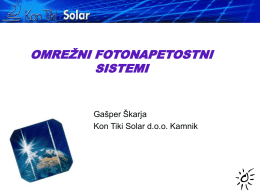 omrežni fotonapetostni sistemi