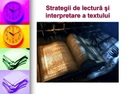 3. Strategii de lectură - modulul II()