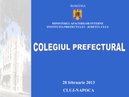 Februarie 2013 - Prefectura Cluj
