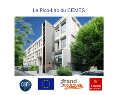 Le batiment PicoLab du CEMES-CNRS, par M. Christian JOACHIM