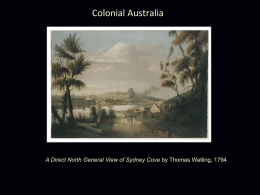 ARC000321 Lecture 13 Colonial Australia