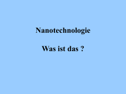 Nanotechnologie ?