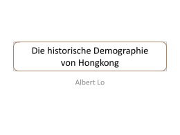 Historische Demographie von Hongkong