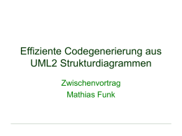 Effiziente Codegenerierung aus UML2 Strukturdiagrammen