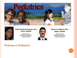 Welcome to Pediatrics!