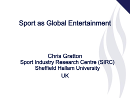 Sport Predominantly Local Activity