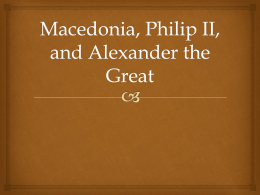 Macedonia and Philip II