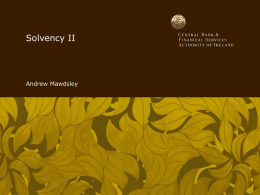 Solvency II - Central Bank of Ireland