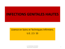 INFECTIONS GENITALES HAUTES - Archive-Host