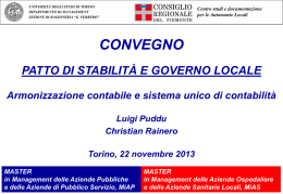 prof. Luigi Puddu - Consiglio Regionale del Piemonte